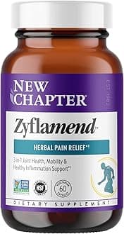 New ChapterZyflamend™ Multi-Herbal Pain Reliever+ Joint Supplement, 10-in-1 Superfood Blend with Ginger & Turmeric for Healthy Inflammation Response & Herbal Pain Relief+, 60 Count