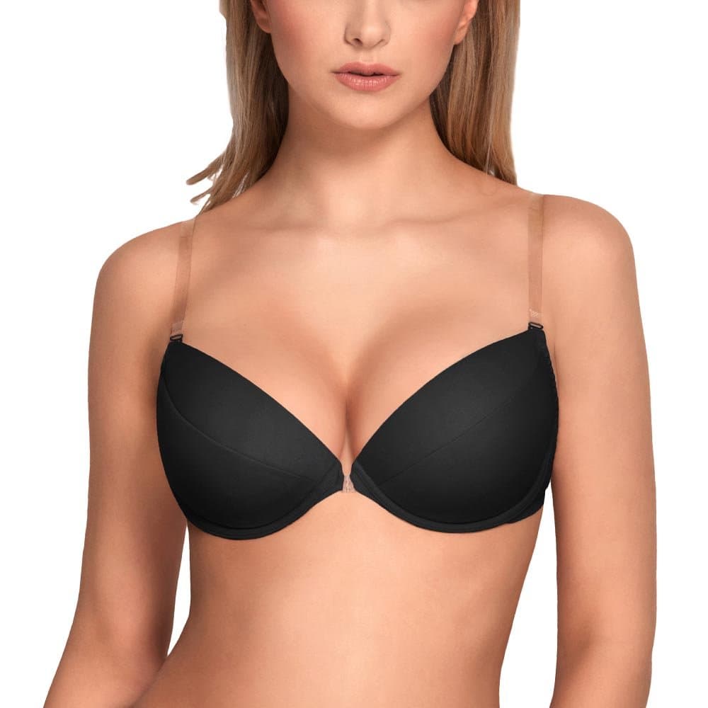 Vivisence Eve 1012 Underwired Push-Up Padded Bra Removable Silicone Straps Backless - Made in EU