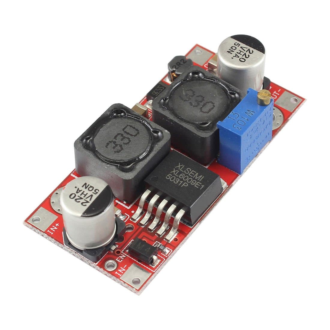 XL6009 DC-DC Automatic Boost Buck Converter 5V-32V to 2V-35V Adjustable Voltage Step Up/Down Power Supply Module