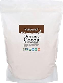 Organic Fairtrade Certified Cocoa Powder, Premium Dutch-Process For Drinking and Baking, 5lb