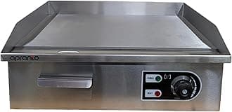 APRANTO Commercial Electric Griddle Plate Tawa (Flat) | Ideal for Dosa, Chapati, Paratha, Roll, Wrap | Temp: 0 C-300 C| Size (inches): 21x13 | APRA India