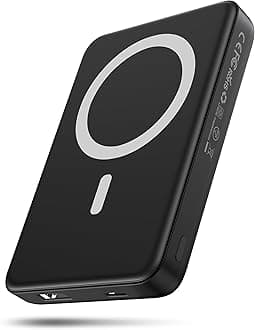 for Magsafe Battery Pack, 10000mAh Magnetic Portable Charger with USB-C 20W Fast Charging, Slim & Lightweight Wireless Power Bank for iPhone Air/17/16/15/14/13 Series, for Travel Cruise Essentials