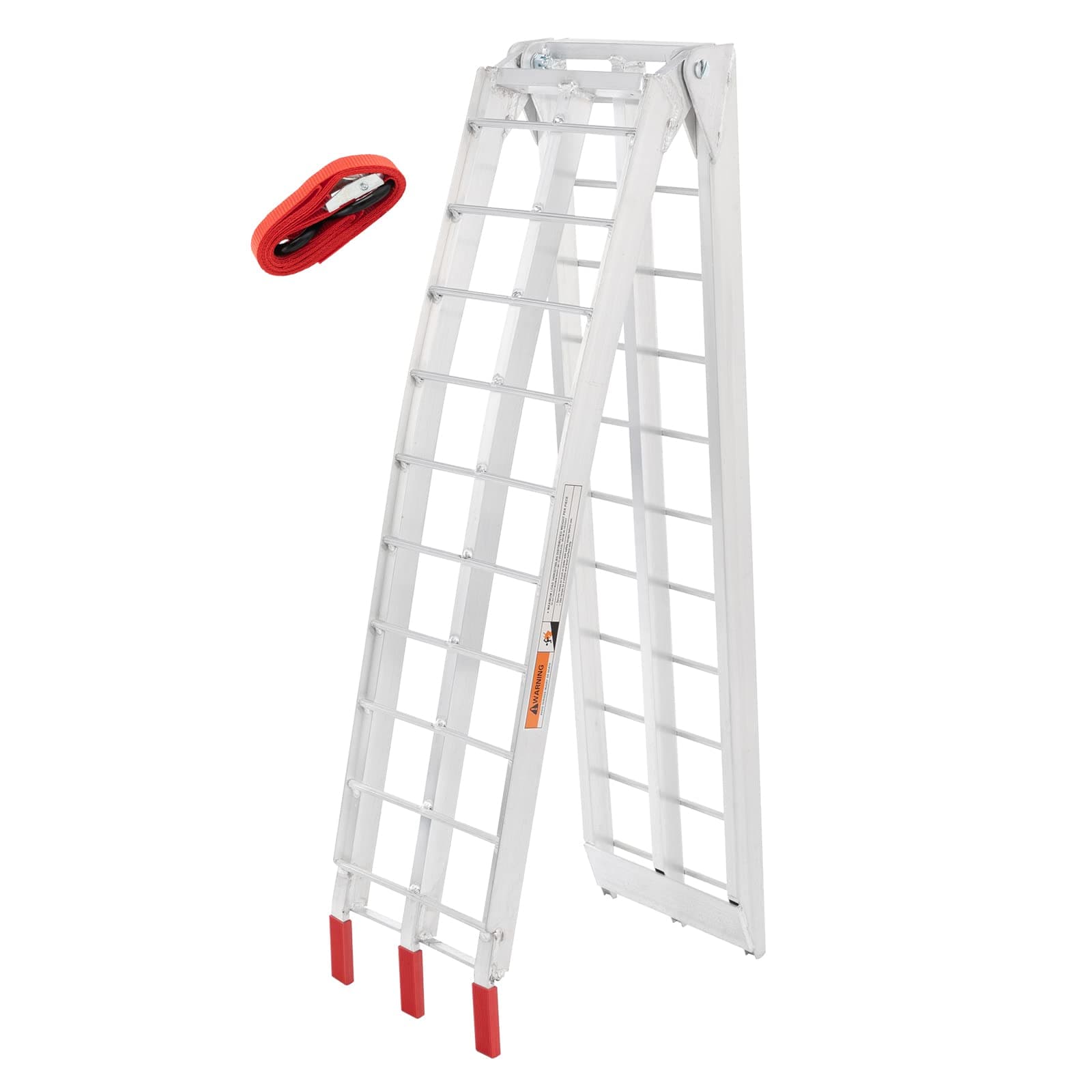 AutoForever 1pc 7.5'L Folding Loading Ramp, 750lbs Capacity Aluminum Ramp for Lawnmower Truck ATV Motorcycle Dirt Bike Van Trailers Snowblower Pickup Trailer