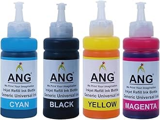 ANG Refill Ink Kit for DeskJet 2131 Printer | 100ML Each Bottle | Multi-Color Ink (Black, Magenta, Cyan, Yellow)