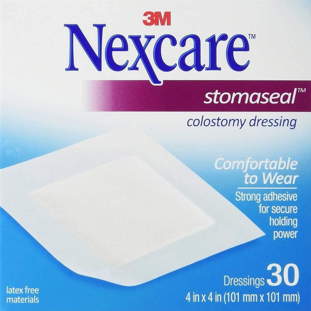 3M Stomaseal Colostomy Dressing 4" x 4", Soft, Comfortable (Box of 30 Each)