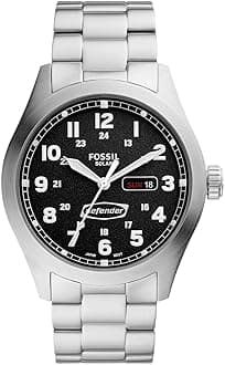 Fossil Men's Defender Solar-Powered Stainless Steel Watch