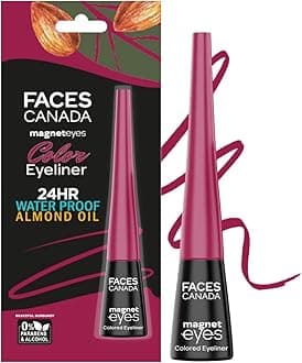 Magneteyes Color Eyeliner Gel - Graceful Burgundy,4 Ml|Glossy Finish|24Hr Long-Lasting|Waterproof|Smudgeproof|Precise Application|Intense Color Payoff|Almond Extract & Vitamin E