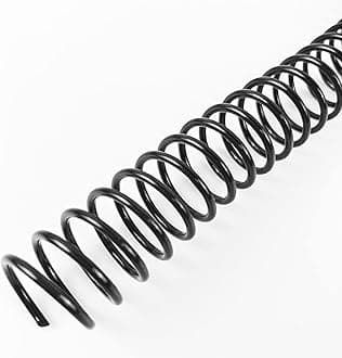 Binditek 100 Pack Plastic Spiral Binding Coils, 16mm(5/8"), 140 Sheet Capacity, 4:1 Pitch, Black Binding Spirals, for Students and Coworkers