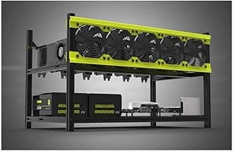 6/8 GPU Aluminum Stackable Open Air Mining Computer Frame Rig Ethereum Veddha (V3D-6GPU)