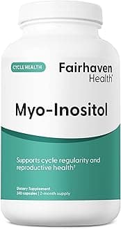 Myo-Inositol Supplement for Women and Men | Vitamin B8 2000mg | Vegan Inositol Powder Capsules | Gluten, Dairy and Soy Free | 240 Myo Inositol Capsules