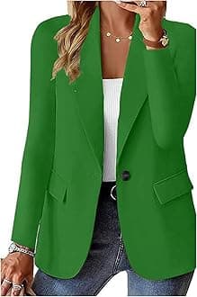 Blazers for Women 2025 Trendy Business Casual Jackets Long Sleeve Open Front Cardigan Work Suit Spring Fashion Blazer