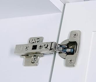 Hushed Hardware 4 Pack Frameless Full Overlay Adjustable Closing Speed Soft Close Cabinet Hinges. Premium Soft Close Hinges for Kitchen Cabinets. Self-Closing Door Hinges for Cabinet Door.