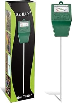 SZHLUX Soil Moisture Sensor Meter, Plants Moisture Meter, Plant Water Meter for Plant Care, Great for Potted Plants, Gardening, Lawn, Indoor & Outdoor (No Battery Needed)