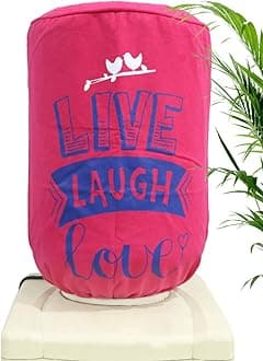 Swayam 20 Litre Bottle Cover 1 PC | Bottle Protector | Lace Closure at Bottom | Machine Washable | Environmentally Friendly | Digitally Printed | 42cm x 42cm x 30cm