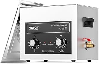 VEVOR 10L Sonic Cleaner with Heater Timer & Basket, Professional Digital Sonic Cavitation Machine, 240W Cleaning Machine for Lab Tools, Metal Parts, Carburetor, Brass, Auto Parts, Engine Parts