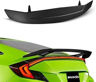 ABS Black Rear Trunk Spoiler Wing Universal Exterior Accessories Styling Kits Replacement for Honda Civic 4-Door Sedan 2.0L LX