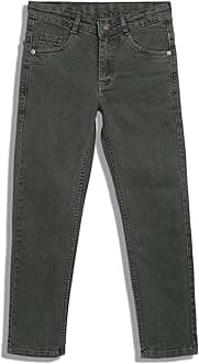 Urbano Juniors Boy's Slim Fit Washed Denim Jeans Stretch