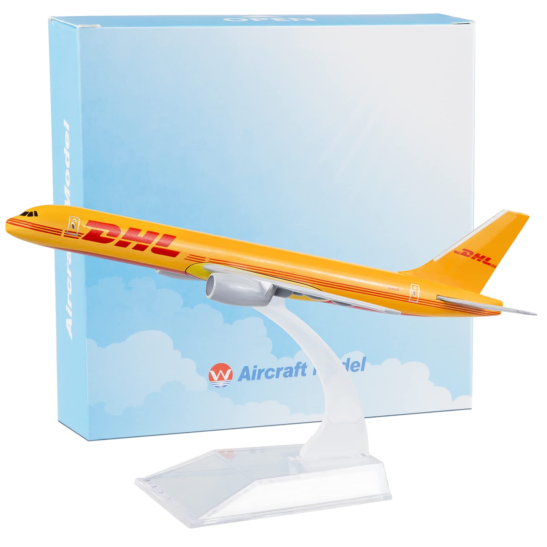 Model Airplane 1:400 Scale Diecast Planes Model DHL 757 Model Aircraft Model for Birthday Gift