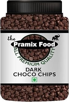 Pramix Dark Chocolate Chips | Choco Chips for Baking, Ice Cream, Cookies, Cake, Desserts - 400g