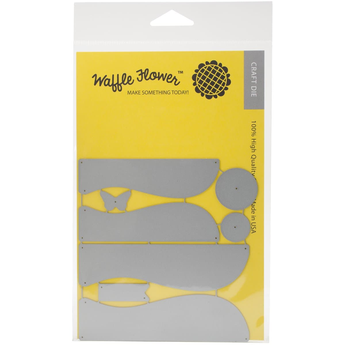 Waffle Flower Crafts Die, Rosette Hearts Template