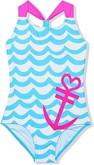 CinCili Girls One Piece Swimsuits Crossback Swimwear Beach Bathing Suit 3-14 Years