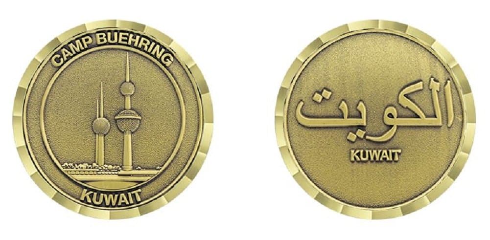 Camp BUEHRING Kuwait Towers Challenge Coin