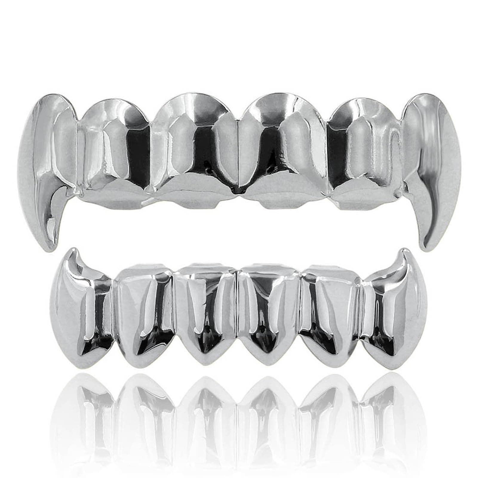 Hip Hop Vampire Fangs Teeth Grillz Set