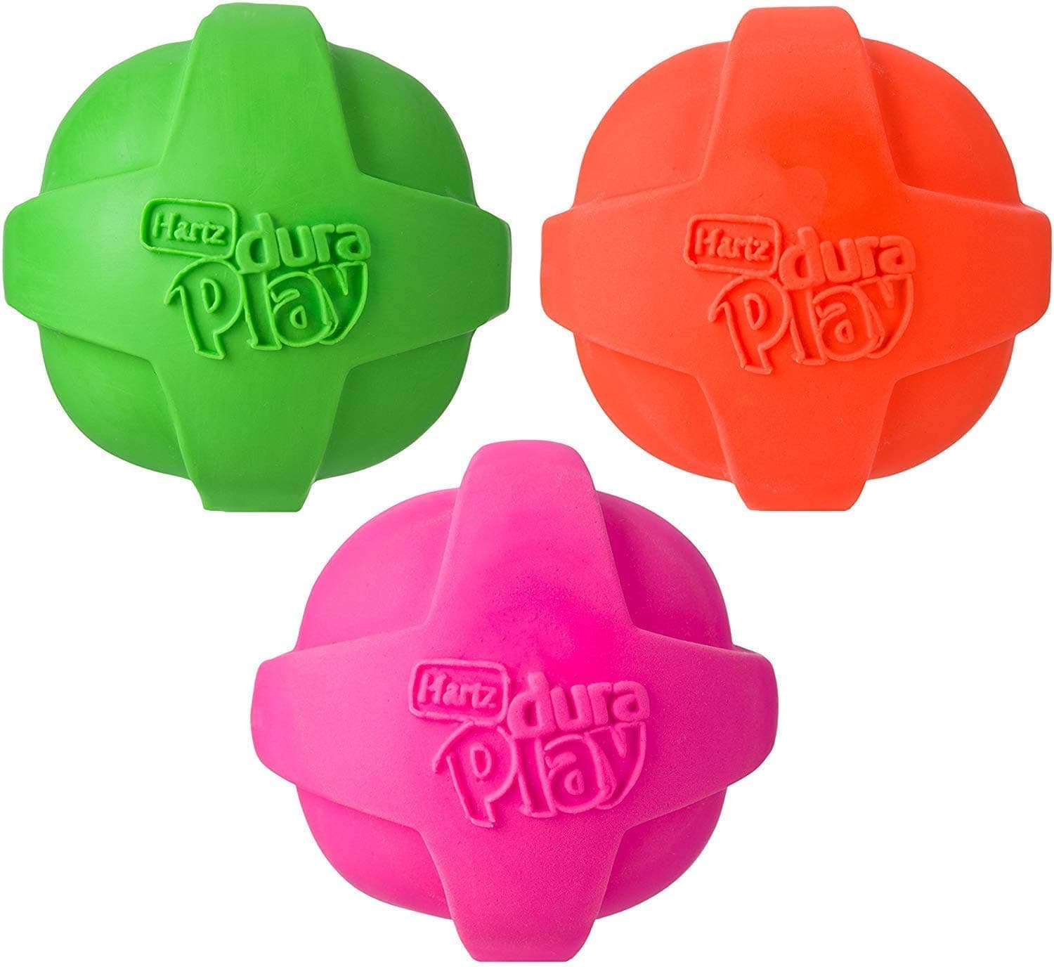 Hartz Ball Dog Toy - Small - 3 pack - Assorted Colors