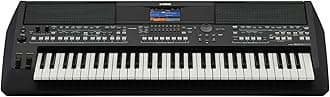 61-Key Arranger Keyboard, Multiple Styles and Voices, Assignable Live Control Knobs, Black PSRSX600