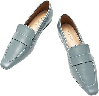 C.Paravano Women's Loafer Flat Loafers for Women Slip-on Flats Shoes Business Casual Shoe Slip-on Penny Loafers for Women