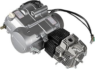 DNYSYSJ 125cc Motorcycle Engine 4 Stroke Motor Single Cylinder with Air-Cooled Motor Engine Pit Dirt Bike for Honda CRF50 CRF70 XR50 XR70 Dirt Pit Bike Spark Plug A7TC