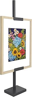 Americanflat 28x1.5 Easel Stand - Picture Frame Rack and Stand - Picture Stands for Display - Adjustable Easel Stand for Signs, Pictures, Posters and Artworks - Black
