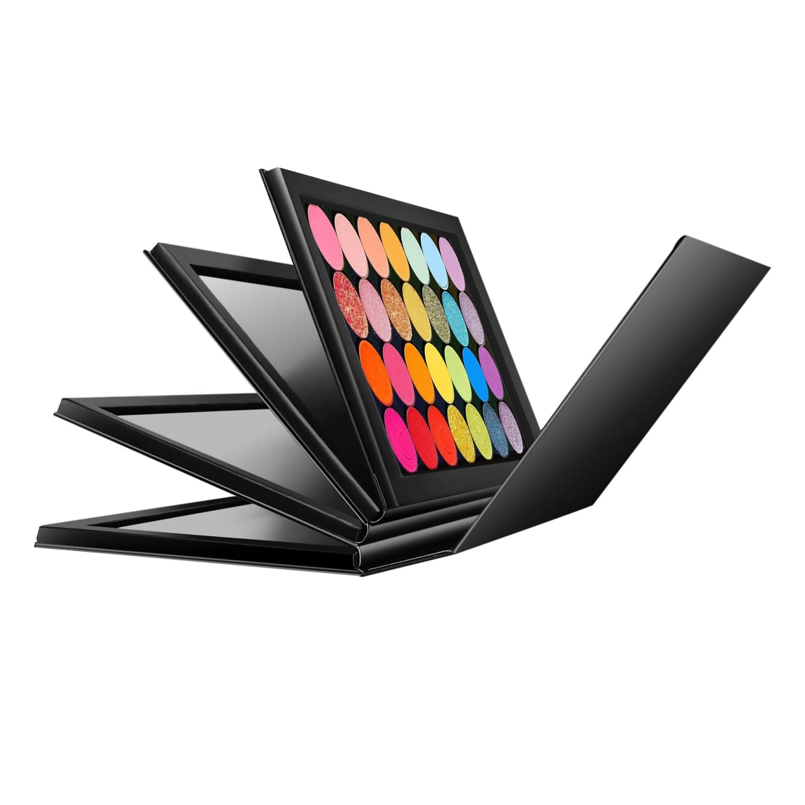 4-Layer Magnetic Makeup Palette Empty, Large Depotting Makeup Palette for Eyeshadow, Blush Powder, Lipstick