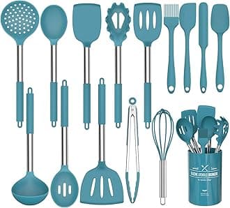 Umite Chef15-Piece Silicone Utensil Set, Navy