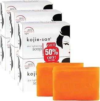 Kojie San Skin Lightening Soap (135g, Large)- 6-Pack