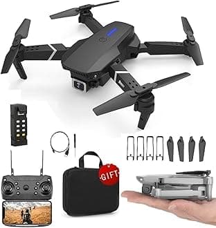 DRK Drone with 4k Camera Foldable 1080P HD Drone with FPV Live Video, Gestures Selfie, Altitude Hold, One Key Take Off/Landing, 3D Flips, Code Free Headless Mode, Aerial Photography RC Drone Ultimate 3 (b02)