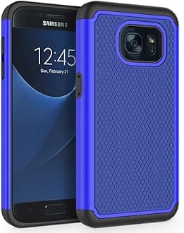 for Galaxy S7 Case, [Shockproof] Defender Protective Phone Case Cover for Samsung Galaxy S7 (5.1", 2016) [Dark Blue]