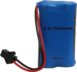 KEBILSHOP 2.4 Volt 700mAh Ni-CD Rechargeable Batterry Cell(2 X AA 1.2V) for Toys,Drone,DIY,Industrial All Purpose Use (2.4 Volt)