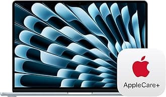 2025 MacBook Air 15-inch Laptop with M4 chip: Built for Apple Intelligence, 15.3-inch Liquid Retina Display, 16GB Unified Memory, 256GB SSD Storage, Touch ID; Sky Blue with AppleCare+ (3 Years)