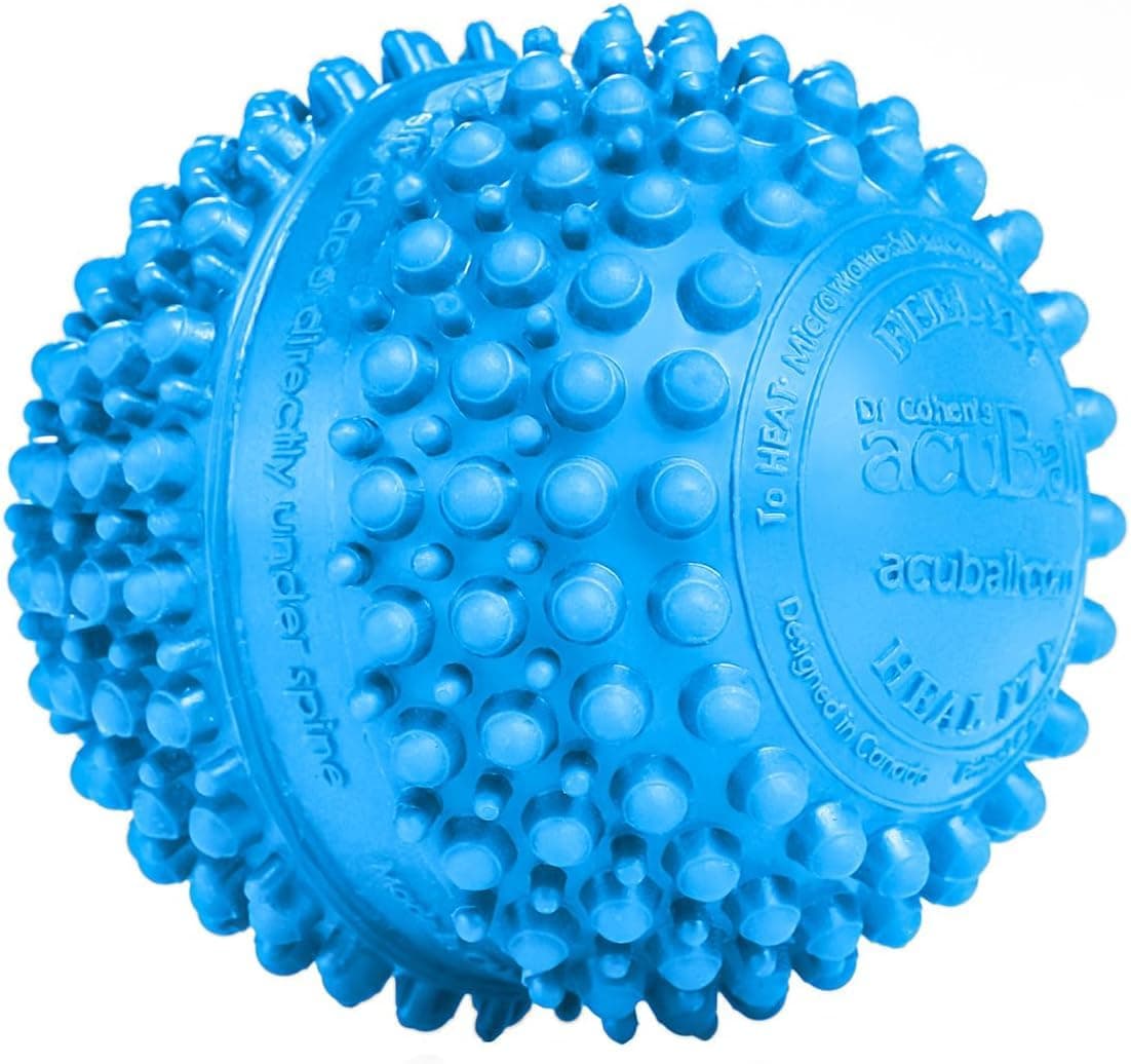 Heatable Deep Tissue Massage Ball - acuBall Trigger Point Massage Therapy for Myofascial and Stress Release and Exercise - Effective Back Massager Ball for Targeted Pain Relief