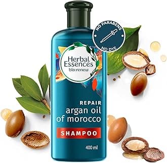 Herbal Essences Moroccan Argan oil Shampoo for Frizz Free, Soft Hair. With Argan Oil for Hair. Paraben Free , 400 ml