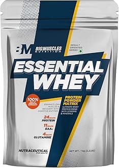 Essential Whey Protein [Dutch Chocolate]|24 G Protein/Serving With Digestive Enzymes,Vitamin & Minerals|Improved Strength,Faster Recovery & Muscle Building,1000 Grams