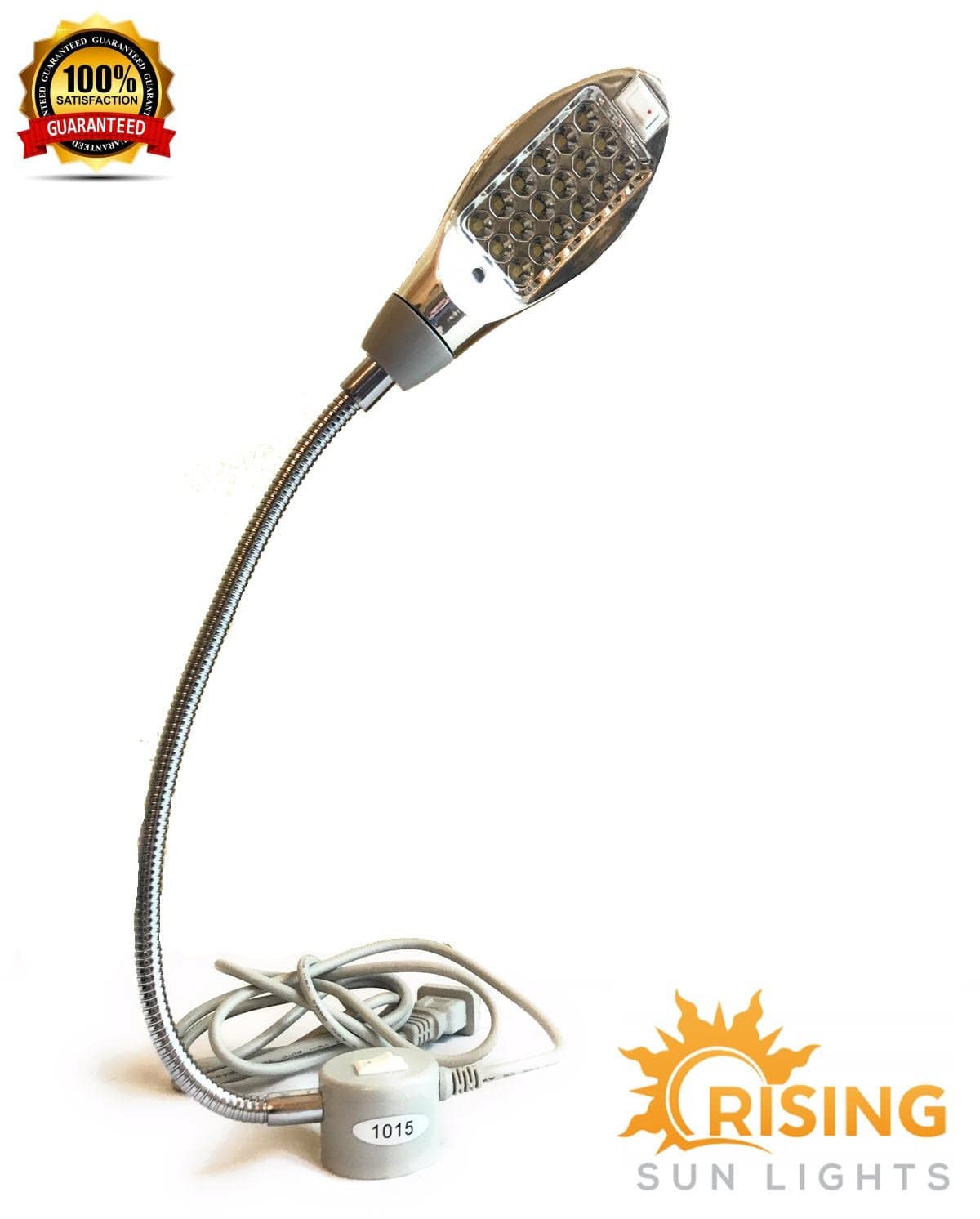 Large LED General Multi-Purpose 18 Inch Magnetic Flexible Gooseneck Arm Work Light 18 LEDs For Computer Typing Arts-Crafts Sewing Machines Workbench Reading Hobbies Auto/Engine Repair Garage/Workshop