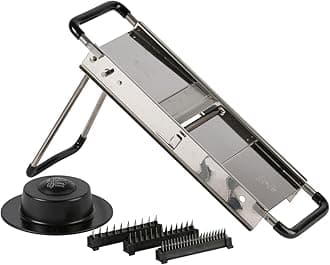 Tellier Chef's Mandoline Reversible (2-4-7-10mm Vegetables Julienne or Fries)