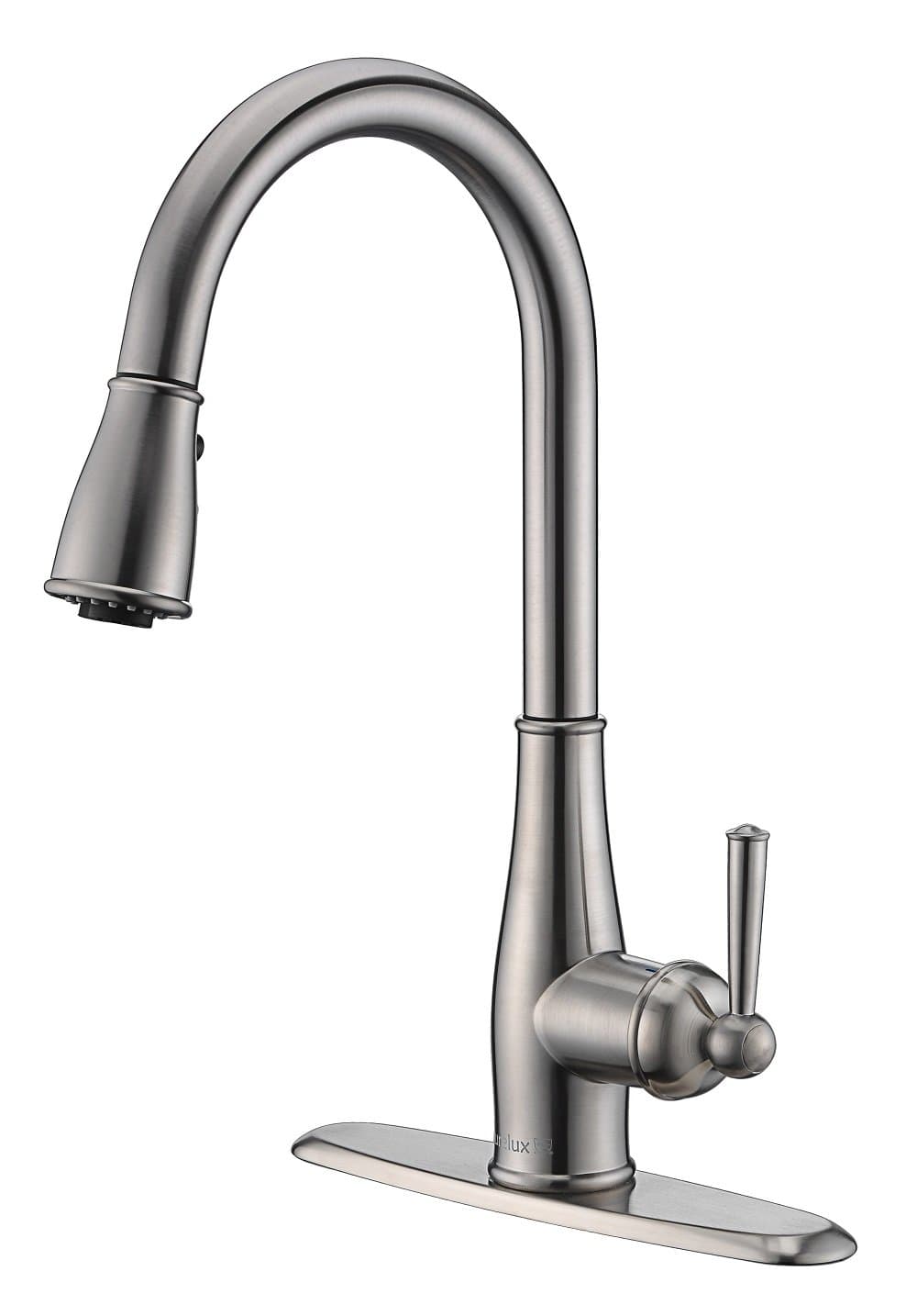 Purelux Aquablade Kitchen Faucet Classic Design Single Handle 3 Mode Kitchen Sink Faucets with Pull Down Sprayer, Brushed Nickel Fits 1 or 3 Hole Installation