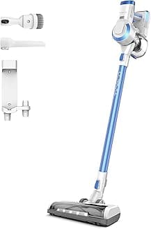 A10 Essentials Cordless Stick Cleaner, Lightweight and Quiet,LED Headlights, Powerful Handheld Cleaner for Hard Floor Carpet