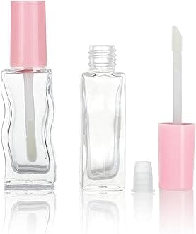 30 pcs 10ml Pink Empty glass lip gloss tubes lipgloss tube container bottles for oils liptin packing whole sale in bulk