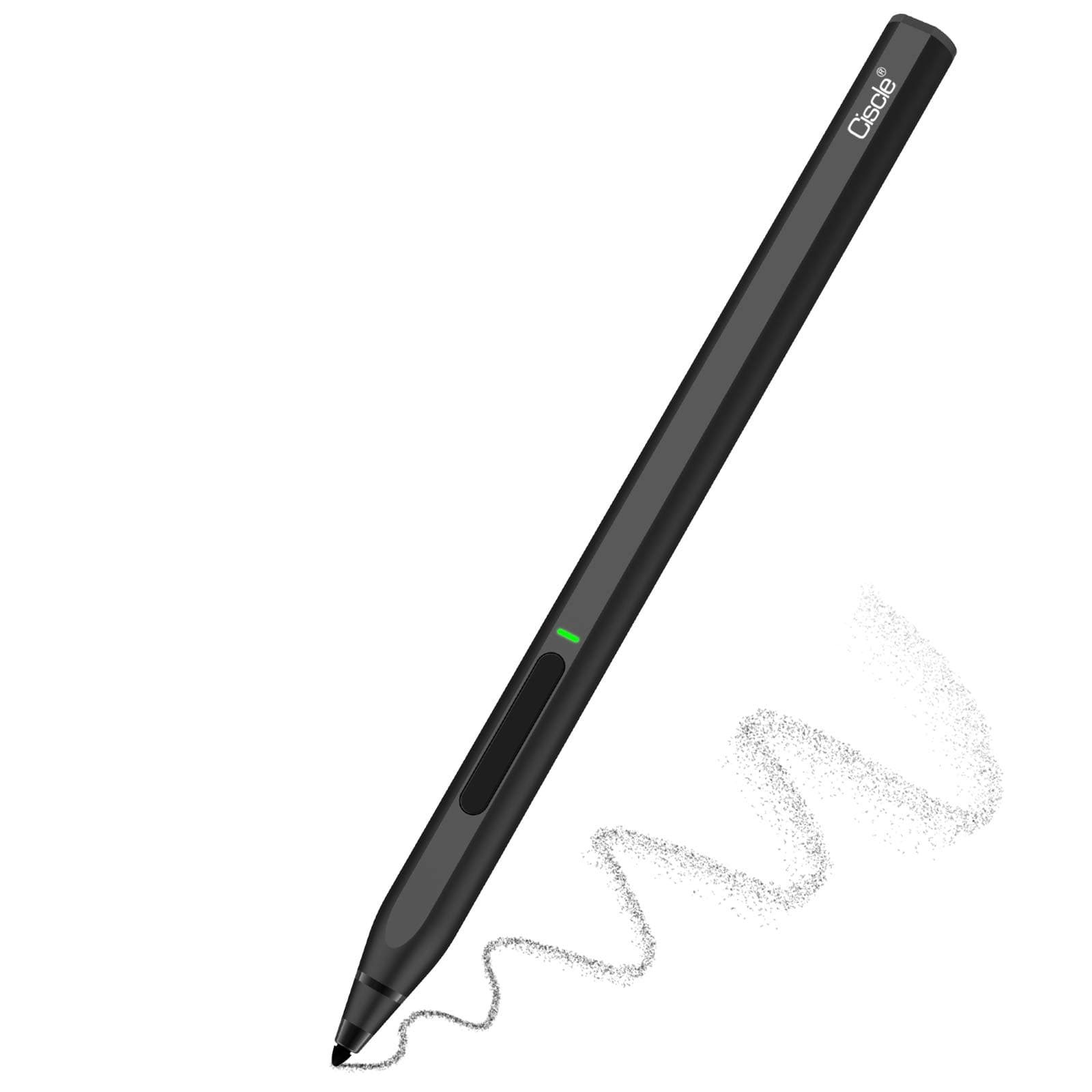 Ciscle Stylus Pen - Rechargeable 1.0mm with Surface Compatibility, Palm Rejection and 4096 Pressure Sensitivity