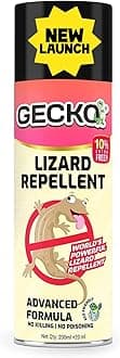 Gecko India's First Aerosol Based Lizard Spray Herbal Lizard Repellent Spray|Eco-Friendly Biodegradable Food Grade & Plant Based Ingredients|Irritant Chemical-Free|220 ml (15 days Protection)