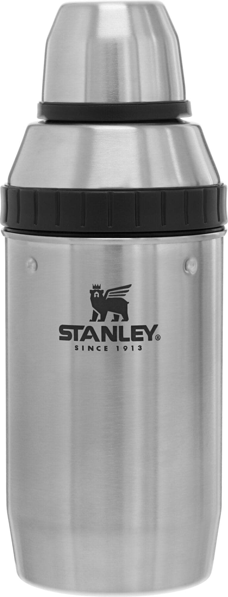Stanley Happy Hour Cocktail Shaker Set 20 oz | Bartender Kit for Camping and Travel | Cocktail Drink Mixing Set with 2 Cups | Insulated Stainless Steel | BPA-Free | Stainless Steel